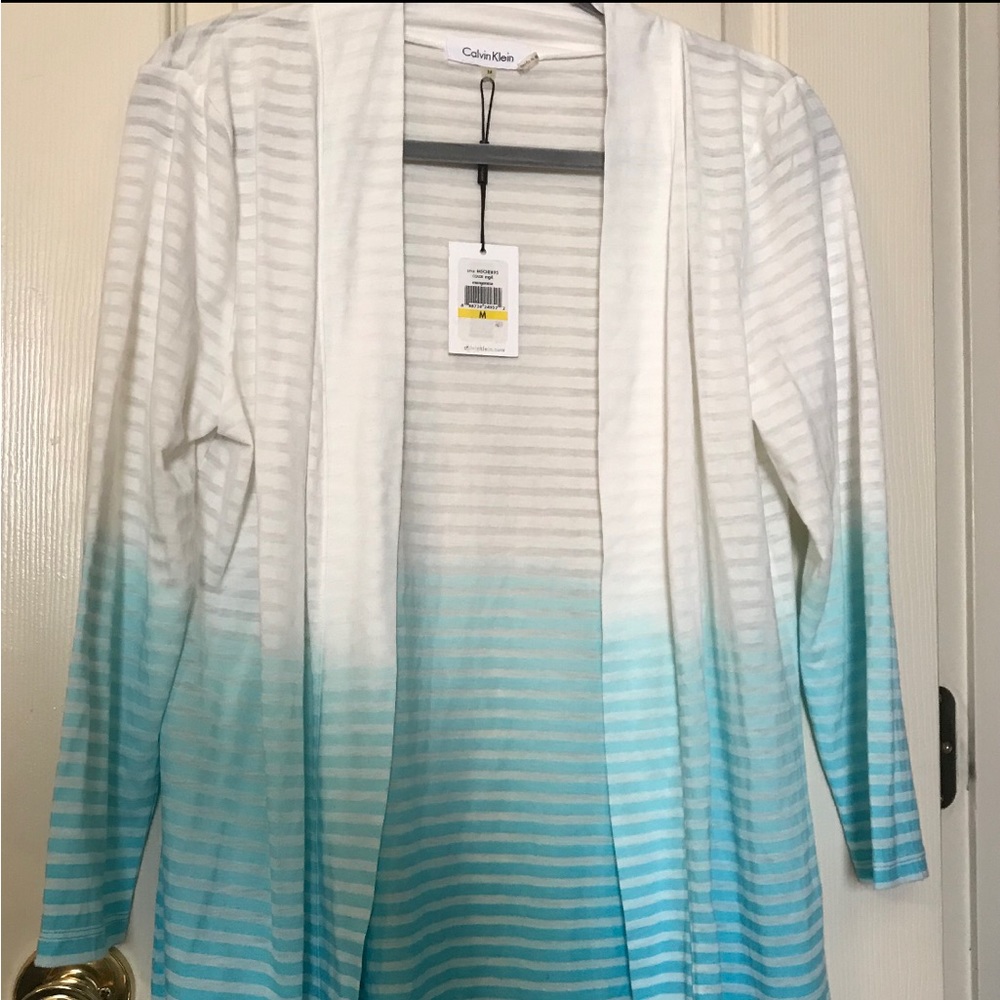 Calvin Klein Blue Ombré Women’s Top Size Medium